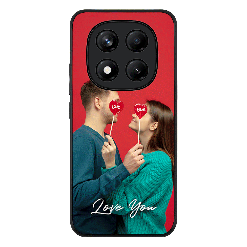 Redmi Note 14 Pro 4G / Rugged Black Custom Photo Valentine, Phone Case - Redmi - Stylizedd.com