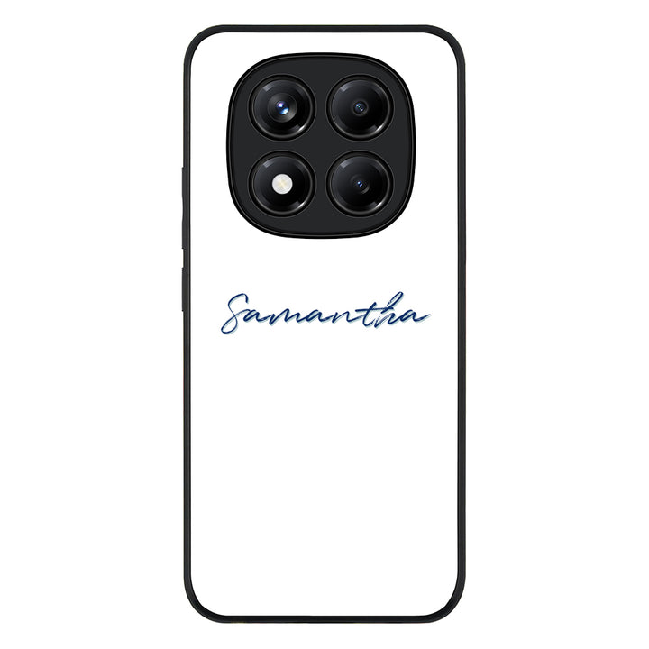 Redmi Note 14 Pro 5G / Rugged Black Custom Text, My Name Phone Case - Redmi - Stylizedd.com