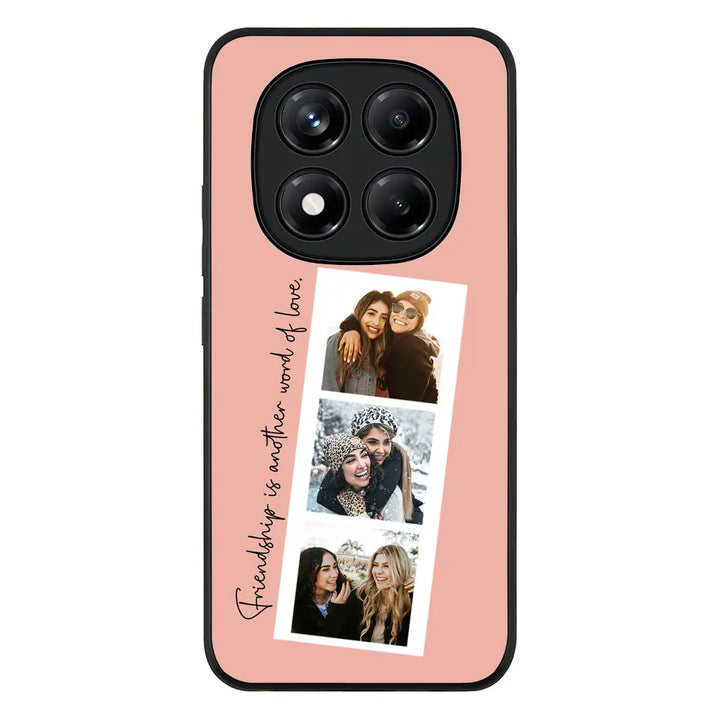 Custom Photo Strip Polaroid Style Phone Case - Poco - X7 / Rugged Black - Stylizedd