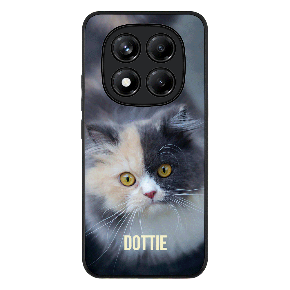 Redmi Note 14 Pro 5G / Rugged Black Personalized Pet Cat, Phone Case - Redmi - Stylizedd.com