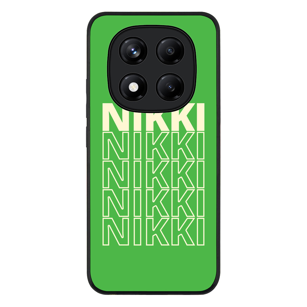 Redmi Note 14 Pro Plus 5G / Rugged Black Repeated Monogram Phone Case - Redmi - Stylizedd.com