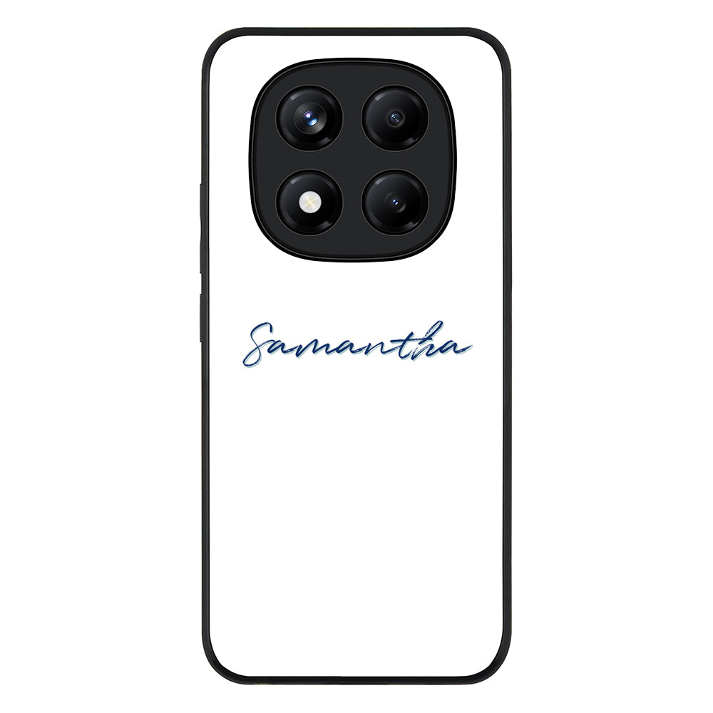 Redmi Note 14 Pro Plus 5G / Rugged Black Custom Text, My Name Phone Case - Redmi - Stylizedd.com