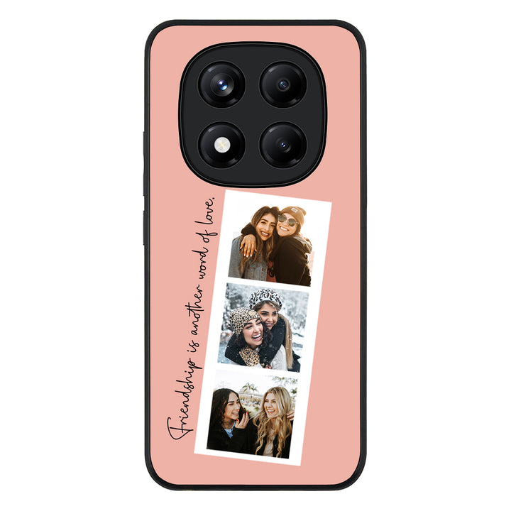 Redmi Note 14 Pro Plus 5G / Rugged Black Custom Photo Strip Polaroid Style, Phone Case - Redmi - Stylizedd.com