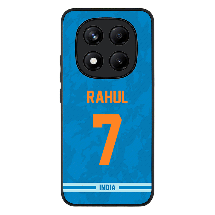 Redmi Note 14 Pro Plus 5G / Rugged Black Personalized Cricket Jersey Phone Case Custom Name & Number - Redmi - Stylizedd.com