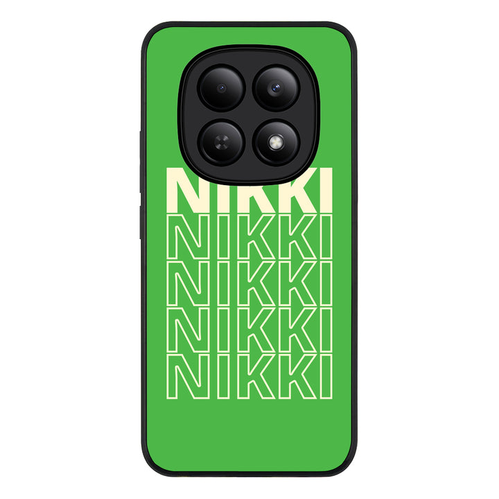Redmi Note 15 4G / Rugged Black Repeated Monogram Phone Case - Redmi - Stylizedd.com
