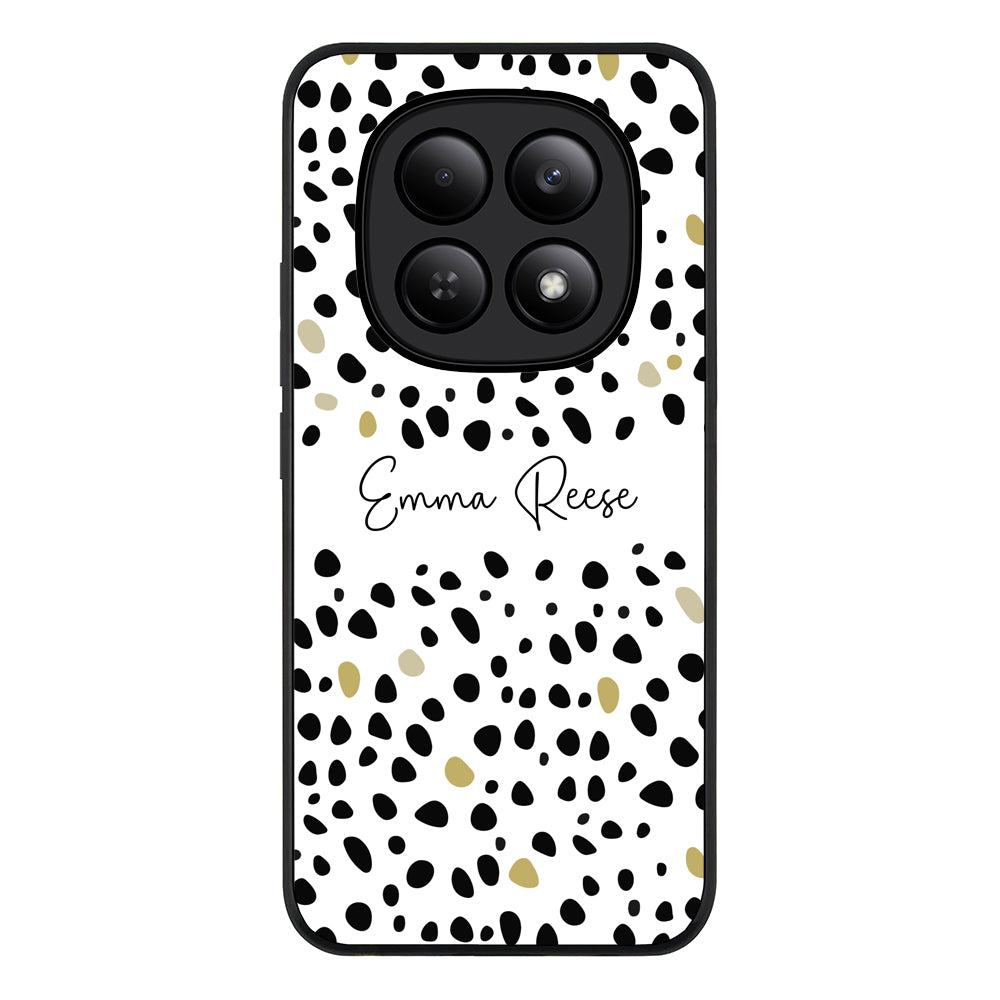 Redmi Note 15 4G / Rugged Black Pebble Multi Color Custom Text, My Name Phone Case - Redmi - Stylizedd.com