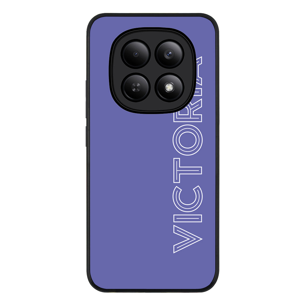 Redmi Note 15 4G / Rugged Black Personalized Name, Custom Phone Case - Redmi - Stylizedd.com