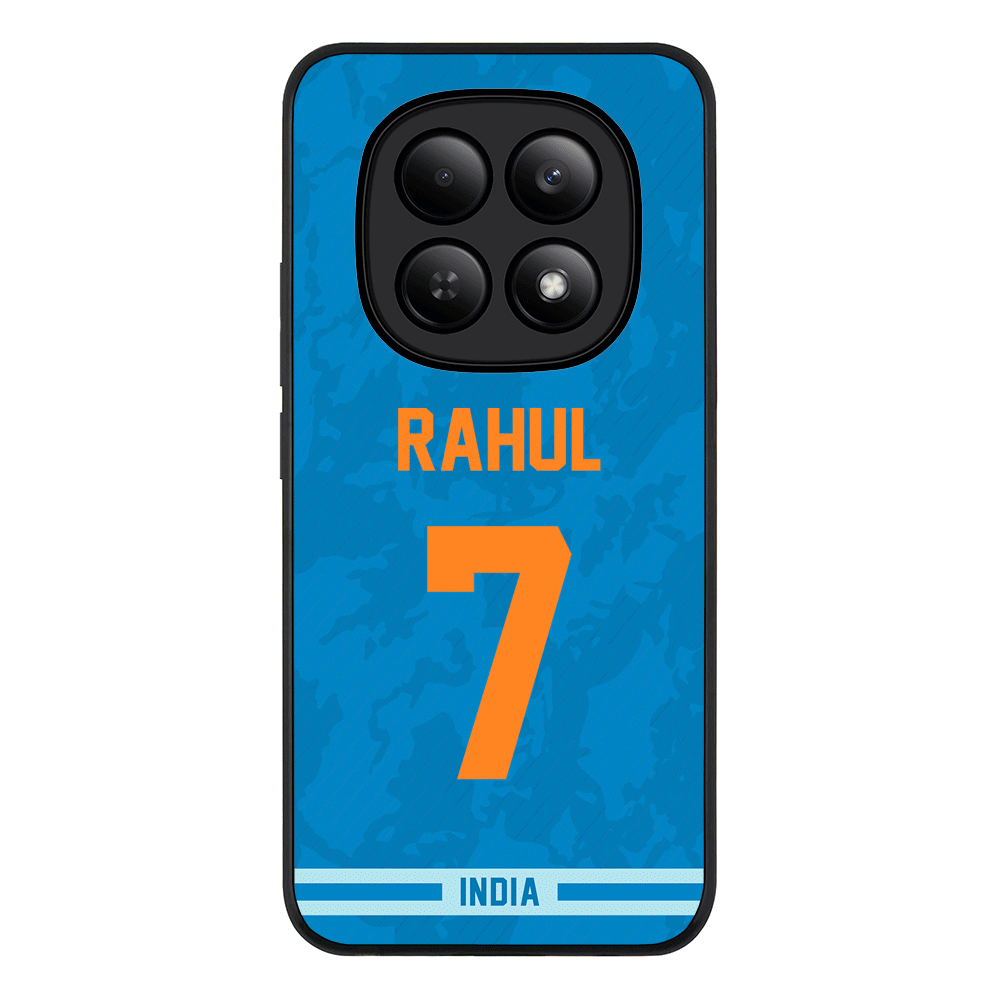 Redmi Note 15 4G / Rugged Black Personalized Cricket Jersey Phone Case Custom Name & Number - Redmi - Stylizedd.com