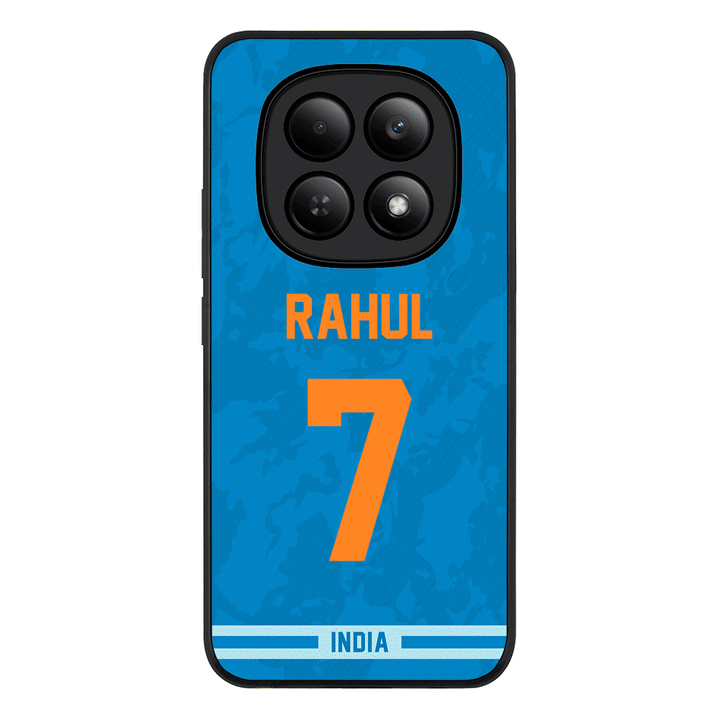 Redmi Note 15 4G / Rugged Black Personalized Cricket Jersey Phone Case Custom Name & Number - Redmi - Stylizedd.com
