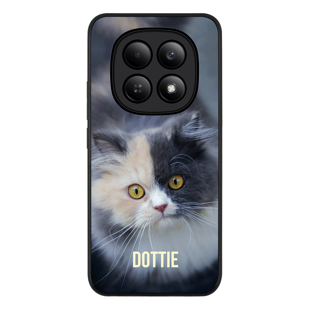 Redmi Note 15 4G / Rugged Black Personalized Pet Cat, Phone Case - Redmi - Stylizedd.com