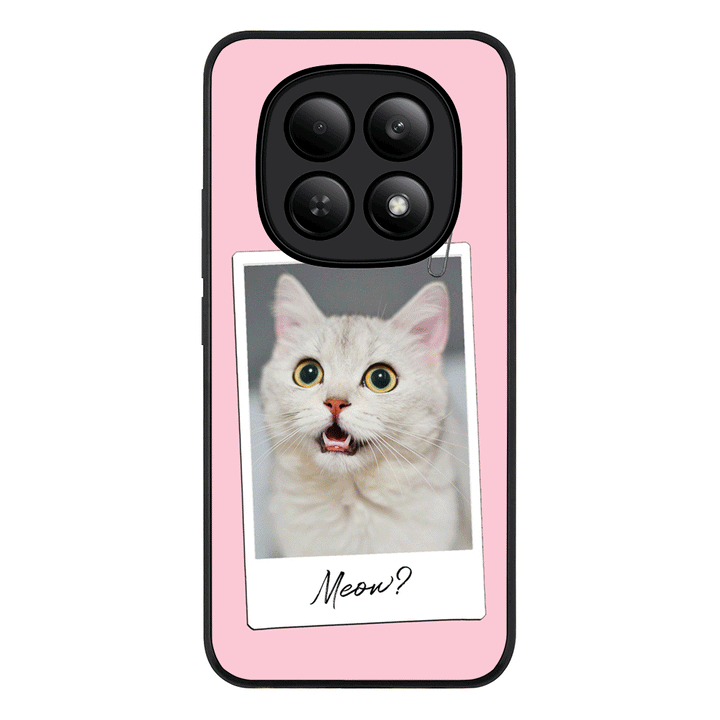Redmi Note 15 4G / Rugged Black Polaroid Photo Pet Cat, Phone Case - Redmi - Stylizedd.com
