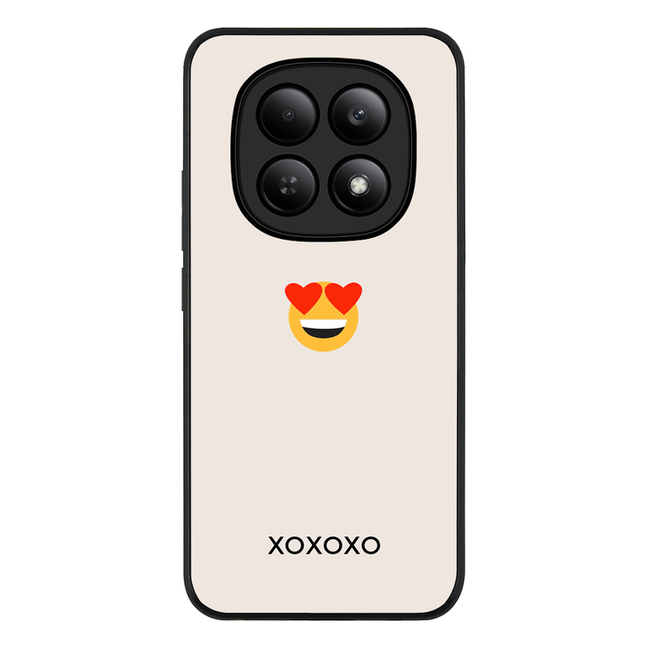 Redmi Note 15 4G / Rugged Black Custom Text Emojis Emoticons, Phone Case - Redmi - Redmi - Stylizedd.com