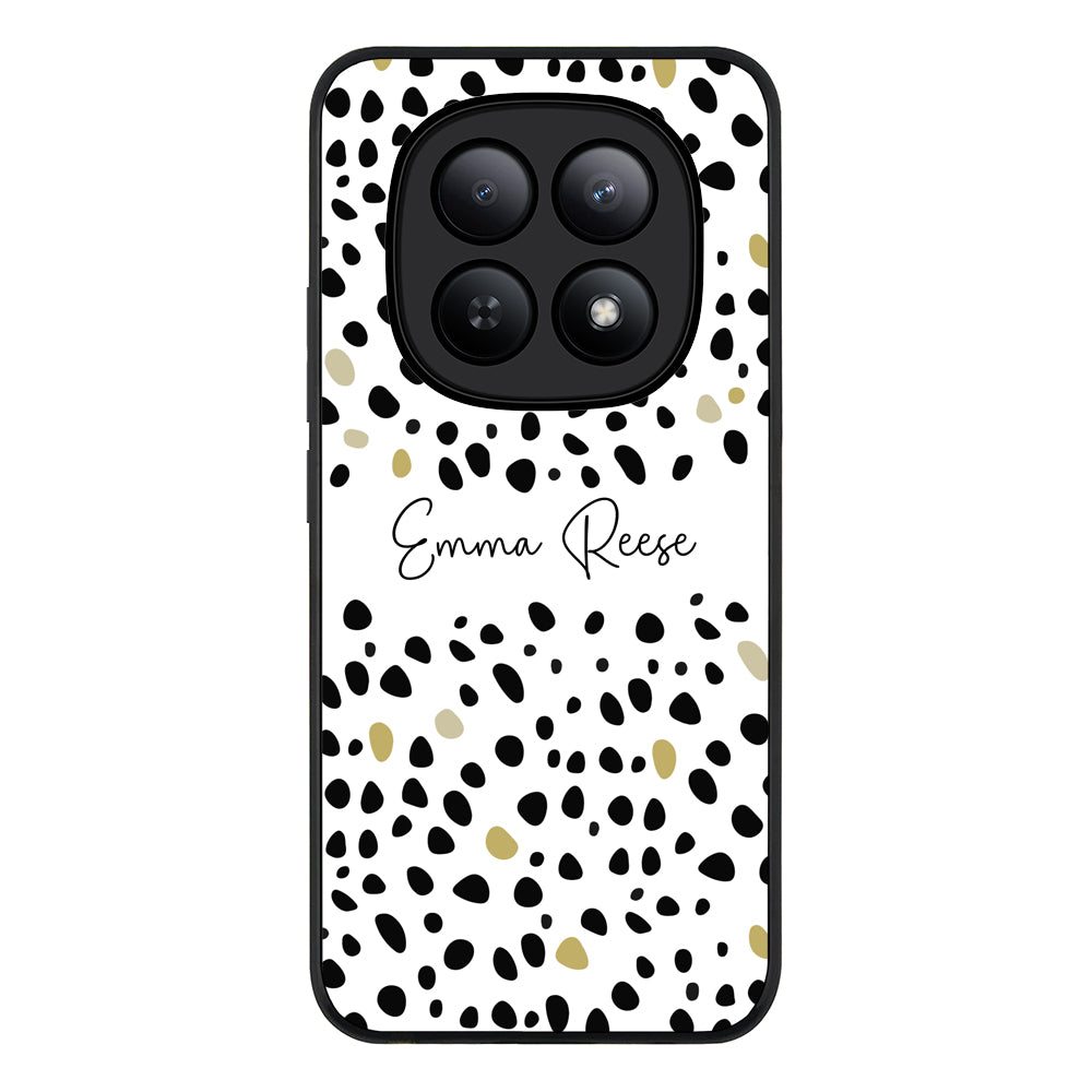 Redmi Note 15 5G / Rugged Black Pebble Multi Color Custom Text, My Name Phone Case - Redmi - Stylizedd.com