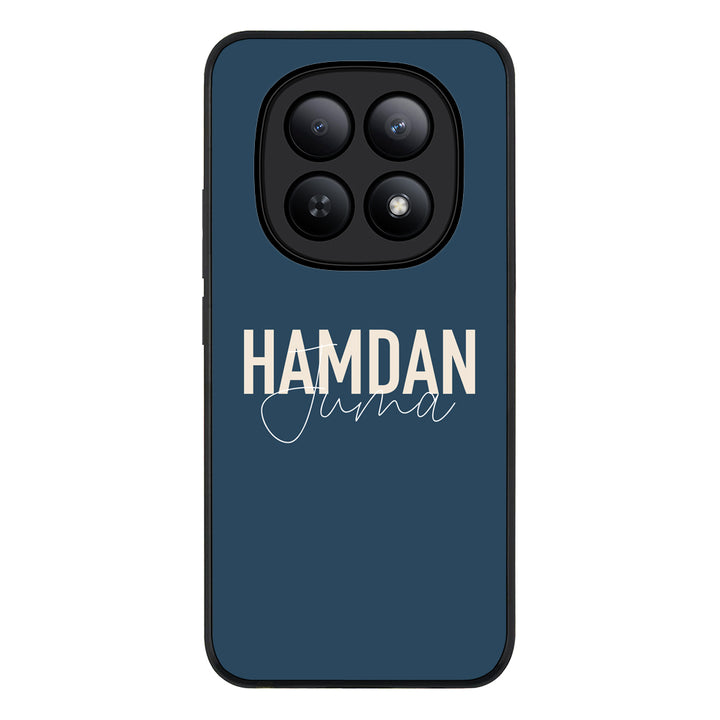 Redmi Note 15 5G / Rugged Black Personalized Name Horizontal, Phone Case - Redmi - Stylizedd.com