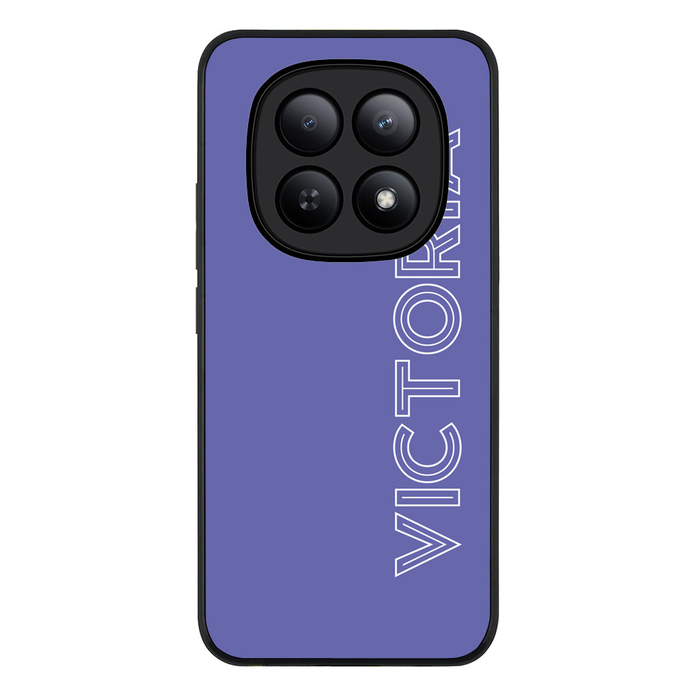 Redmi Note 15 5G / Rugged Black Personalized Name, Custom Phone Case - Redmi - Stylizedd.com