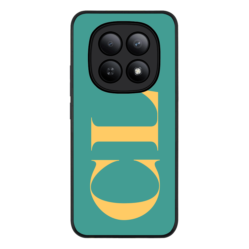 Personalized Monogram Large Initial 3D Shadow Text, Phone Case - Poco