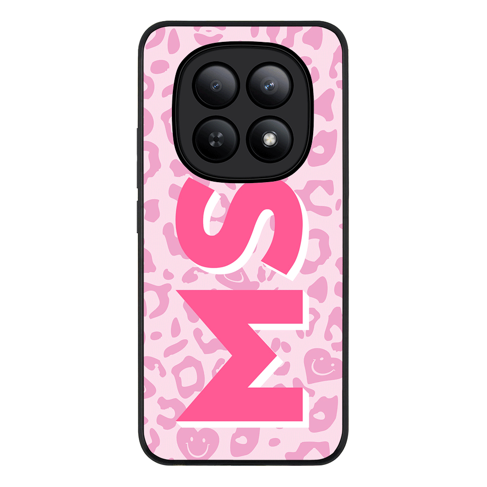 Custom Monogram Initial 3D Shadow Text Seamless Pattern, Phone Case - Poco