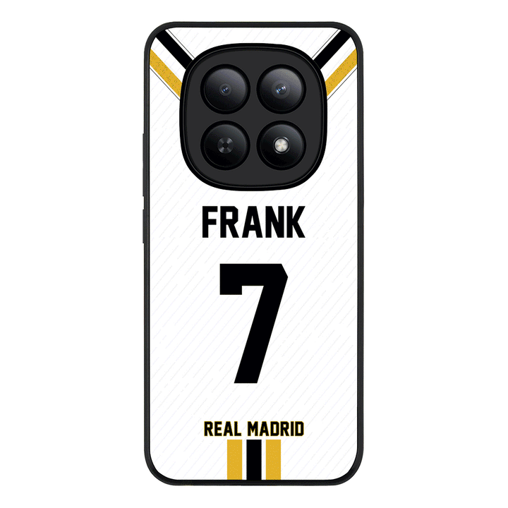 Redmi Note 15 5G / Rugged Black Personalized Football Clubs Jersey Phone Case Custom Name & Number - Redmi- Stylizedd.com