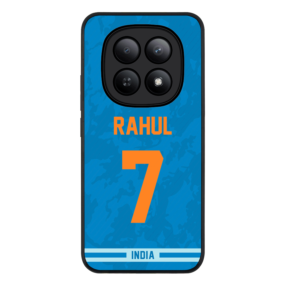 Redmi Note 15 5G / Rugged Black Personalized Cricket Jersey Phone Case Custom Name & Number - Redmi - Stylizedd.com