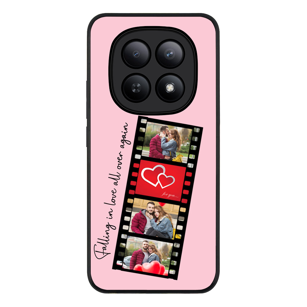 Redmi Note 15 5G / Rugged Black Custom Valentine Photo Film Strips, Phone Case - Redmi - Stylizedd.com