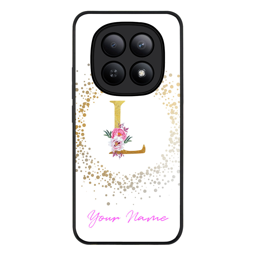 Floral Initial Phone Case - Poco