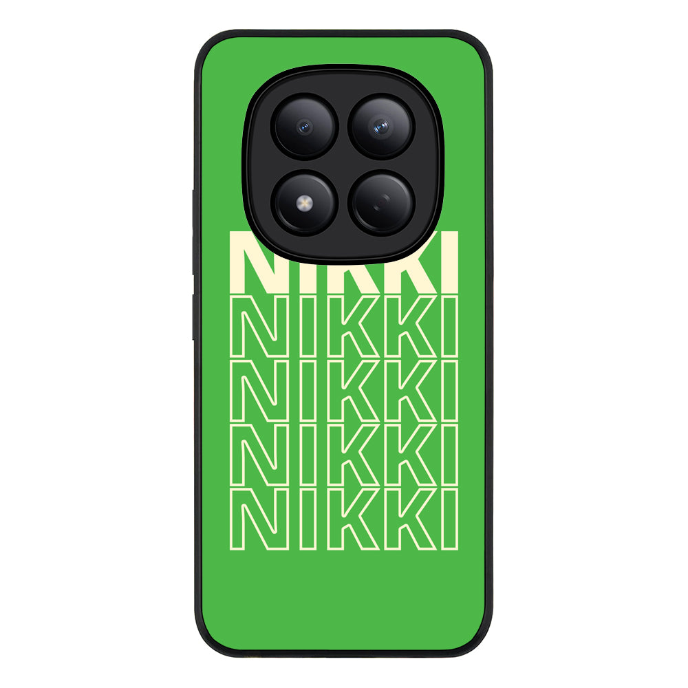 Redmi Note 15 Pro 4G / Rugged Black Repeated Monogram Phone Case - Redmi - Stylizedd.com