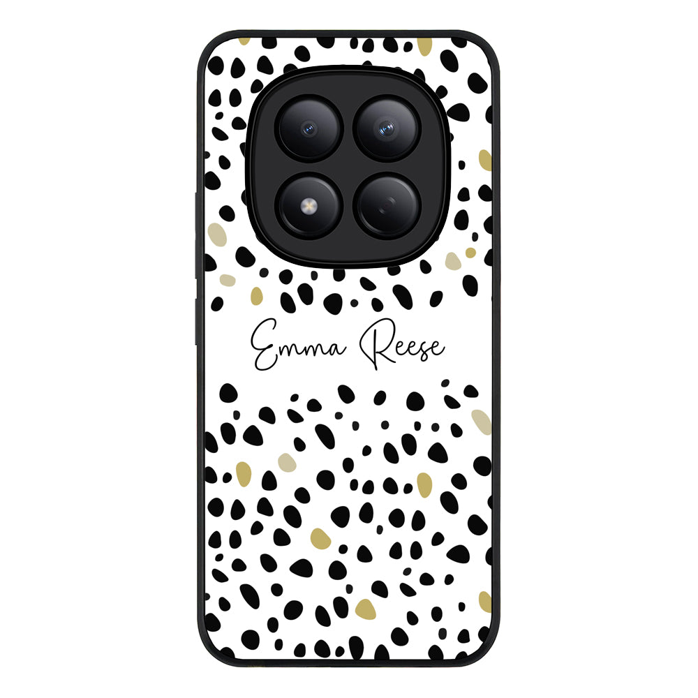 Redmi Note 15 Pro 4G / Rugged Black Pebble Multi Color Custom Text, My Name Phone Case - Redmi - Stylizedd.com
