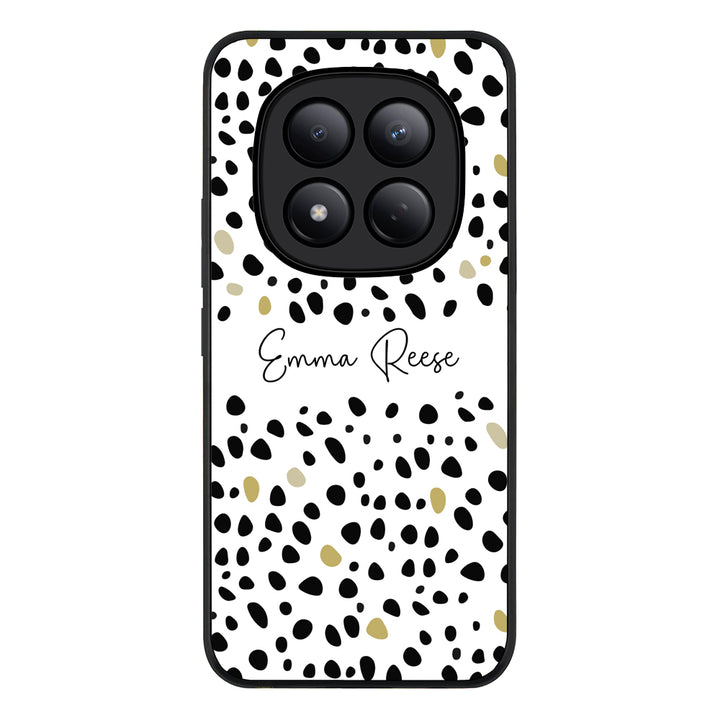 Redmi Note 15 Pro 4G / Rugged Black Pebble Multi Color Custom Text, My Name Phone Case - Redmi - Stylizedd.com