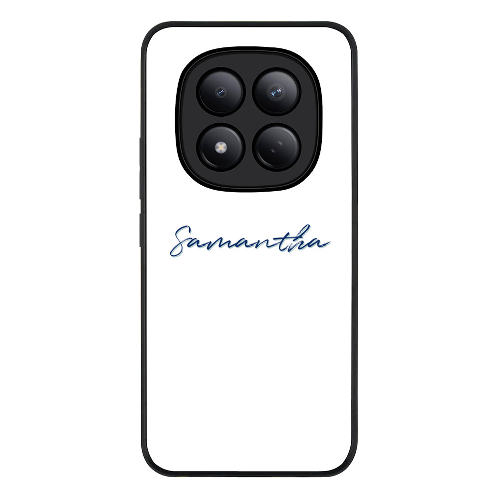 Redmi Note 15 Pro 4G / Rugged Black Custom Text, My Name Phone Case - Redmi - Stylizedd.com