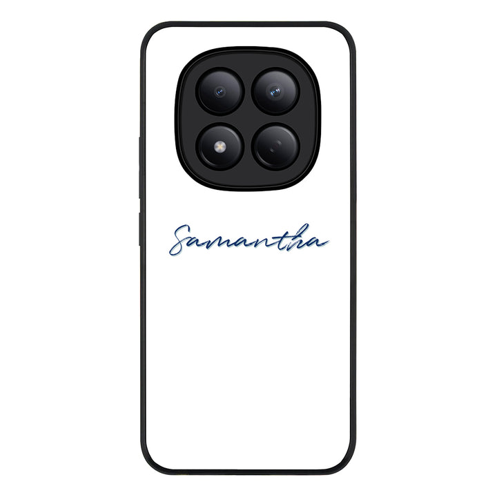Redmi Note 15 Pro 4G / Rugged Black Custom Text, My Name Phone Case - Redmi - Stylizedd.com