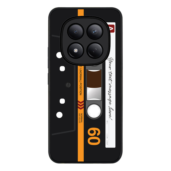 Redmi Note 15 Pro 4G / Rugged Black Custom Retro Cassette Tape Phone Case - Redmi - Stylizedd.com