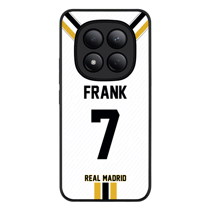 Redmi Note 15 Pro 4G / Rugged Black Personalized Football Clubs Jersey Phone Case Custom Name & Number - Redmi- Stylizedd.com