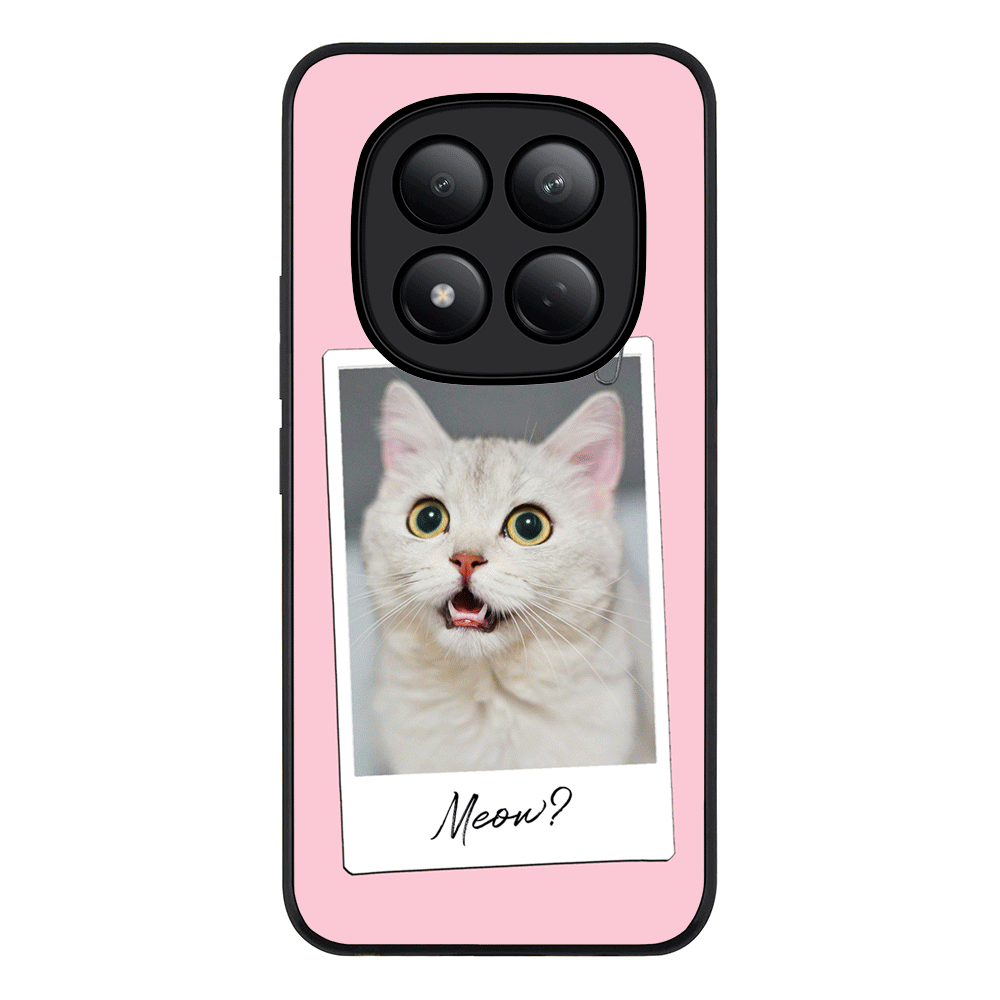 Redmi Note 15 Pro 4G / Rugged Black Polaroid Photo Pet Cat, Phone Case - Redmi - Stylizedd.com