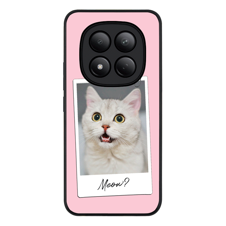 Redmi Note 15 Pro 4G / Rugged Black Polaroid Photo Pet Cat, Phone Case - Redmi - Stylizedd.com