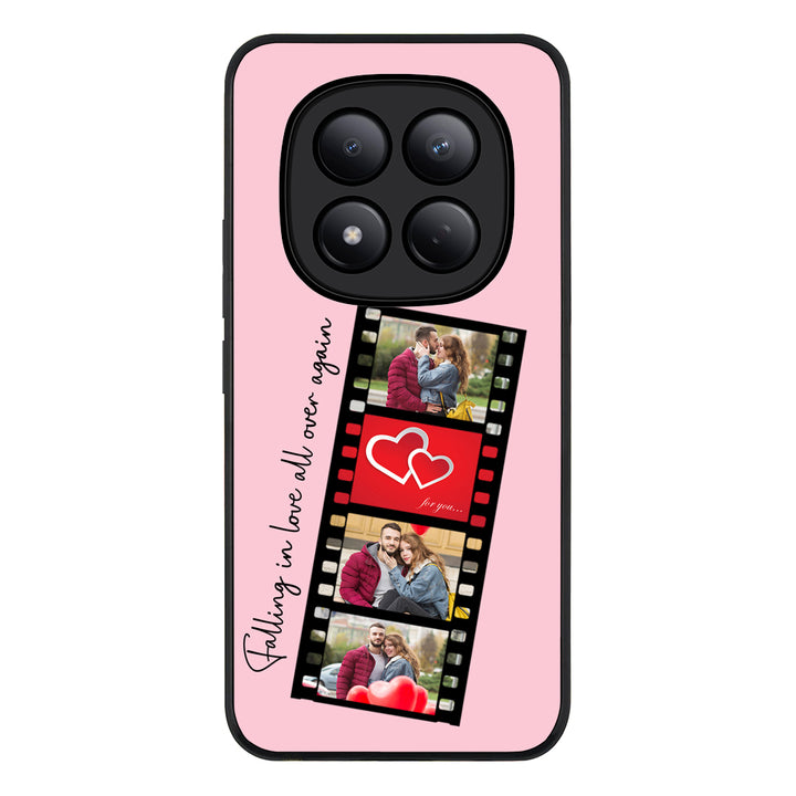 Redmi Note 15 Pro 4G / Rugged Black Custom Valentine Photo Film Strips, Phone Case - Redmi - Stylizedd.com