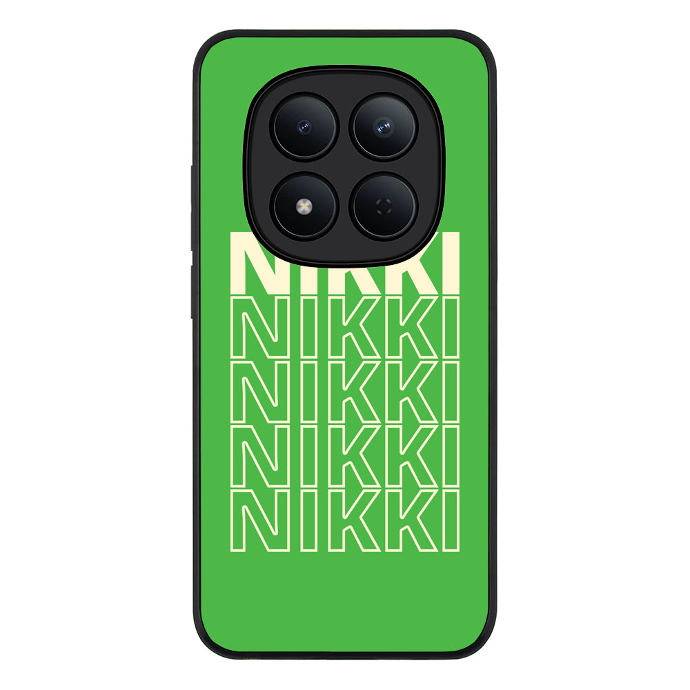 Redmi Note 15 Pro 5G / Rugged Black Repeated Monogram Phone Case - Redmi - Stylizedd.com