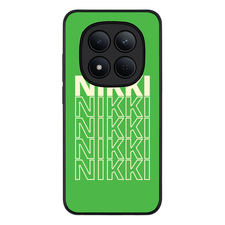 Redmi Note 15 Pro 5G / Rugged Black Repeated Monogram Phone Case - Redmi - Stylizedd.com