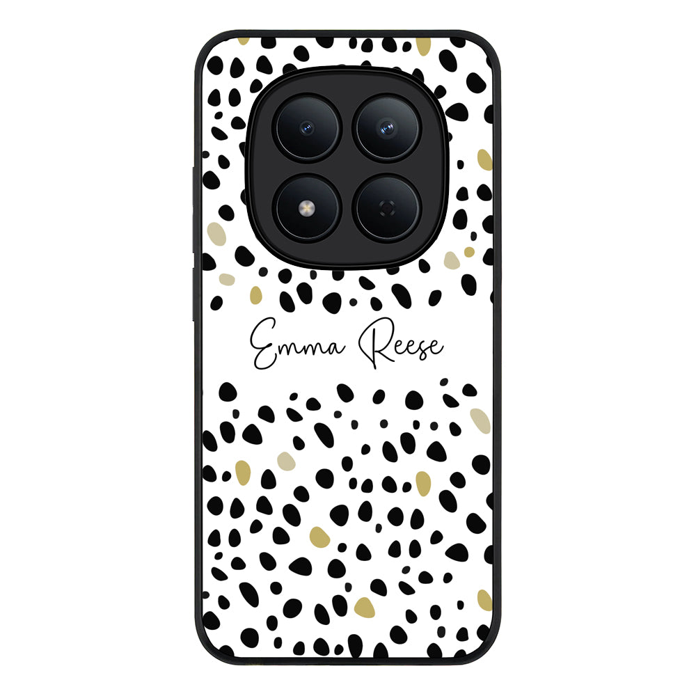 Redmi Note 15 Pro 5G / Rugged Black Pebble Multi Color Custom Text, My Name Phone Case - Redmi - Stylizedd.com
