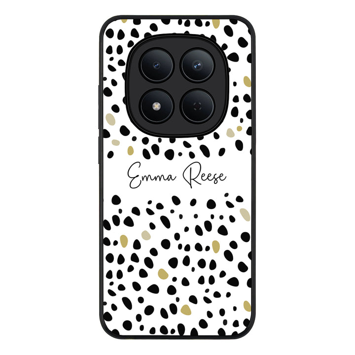 Redmi Note 15 Pro 5G / Rugged Black Pebble Multi Color Custom Text, My Name Phone Case - Redmi - Stylizedd.com