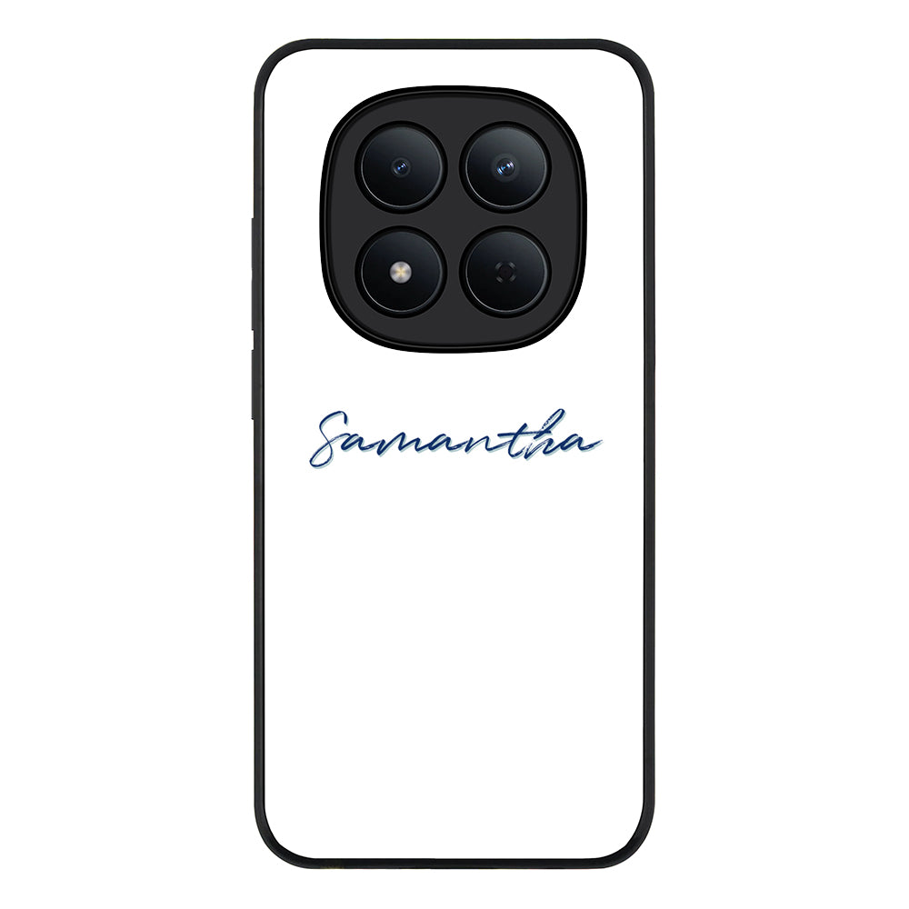 Redmi Note 15 Pro 5G / Rugged Black Custom Text, My Name Phone Case - Redmi - Stylizedd.com