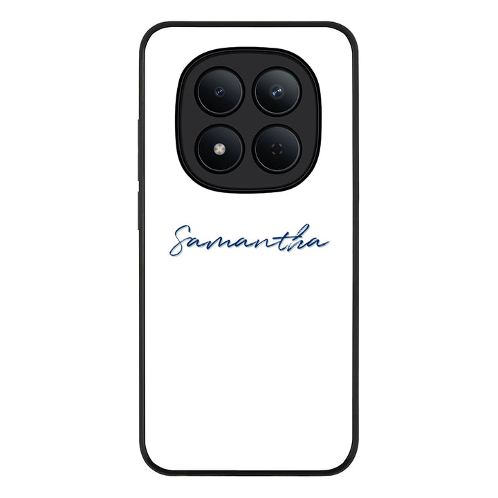 Redmi Note 15 Pro 5G / Rugged Black Custom Text, My Name Phone Case - Redmi - Stylizedd.com