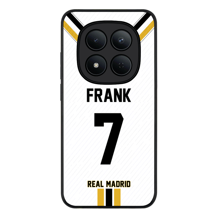Redmi Note 15 Pro 5G / Rugged Black Personalized Football Clubs Jersey Phone Case Custom Name & Number - Redmi- Stylizedd.com