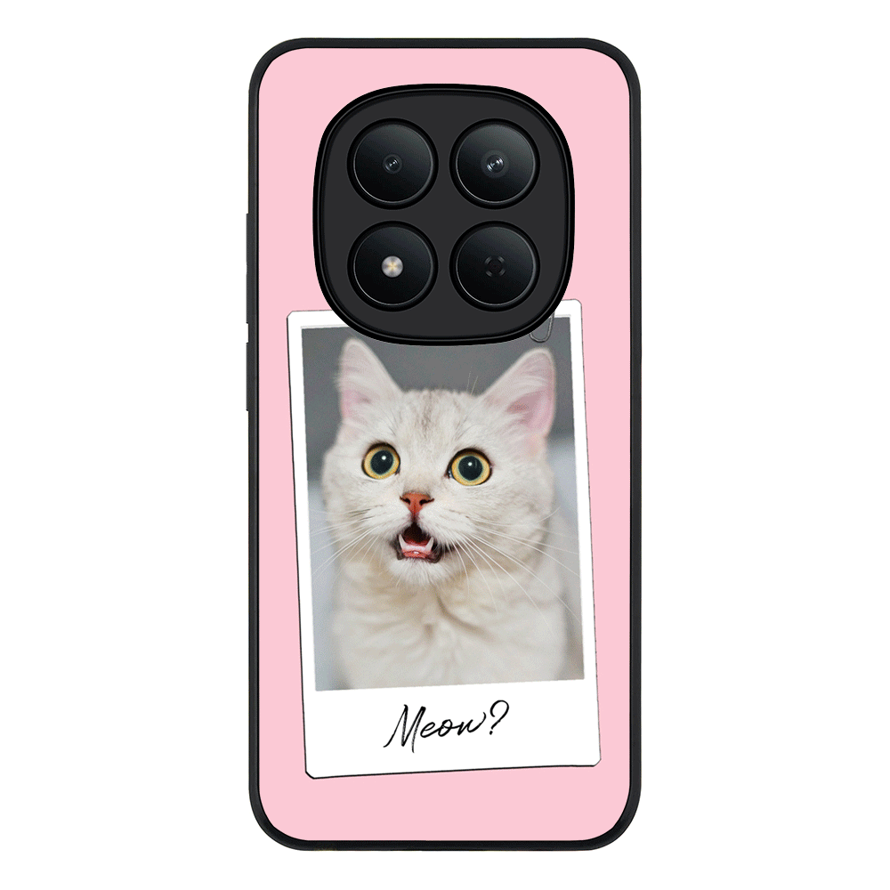 Redmi Note 15 Pro 5G / Rugged Black Polaroid Photo Pet Cat, Phone Case - Redmi - Stylizedd.com