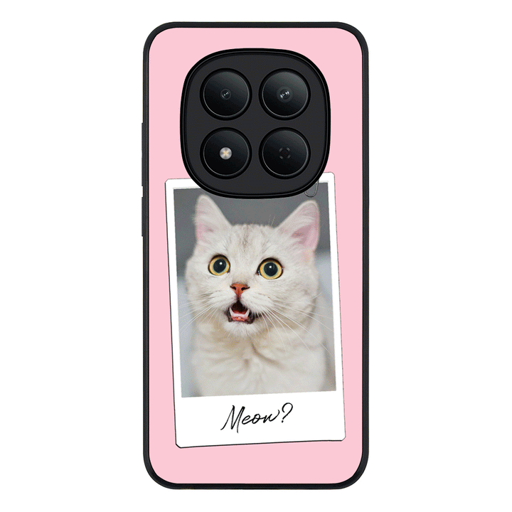 Redmi Note 15 Pro 5G / Rugged Black Polaroid Photo Pet Cat, Phone Case - Redmi - Stylizedd.com