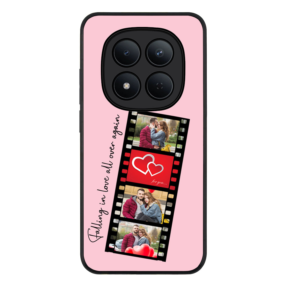 Redmi Note 15 Pro 5G / Rugged Black Custom Valentine Photo Film Strips, Phone Case - Redmi - Stylizedd.com