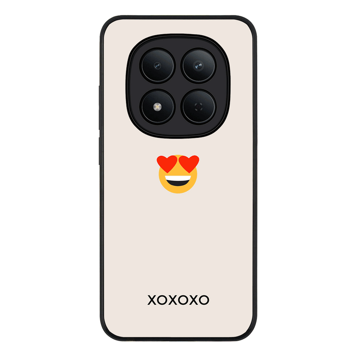 Redmi Note 15 Pro 5G / Rugged Black Custom Text Emojis Emoticons, Phone Case - Redmi - Redmi - Stylizedd.com