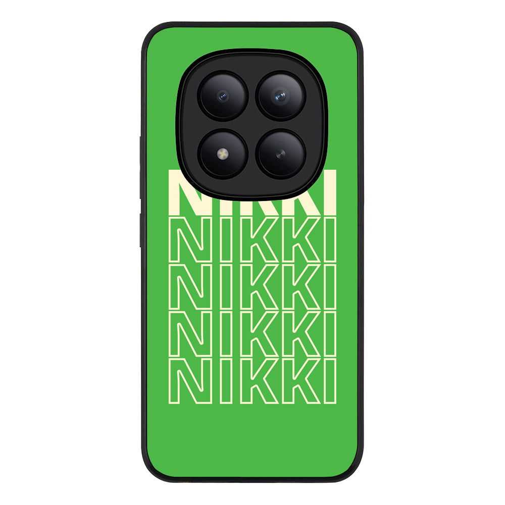 Redmi Note 15 Pro Plus / Rugged Black Repeated Monogram Phone Case - Redmi - Stylizedd.com