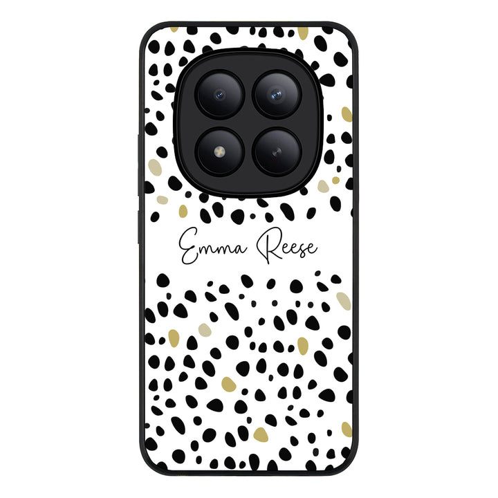 Redmi Note 15 Pro Plus / Rugged Black Pebble Multi Color Custom Text, My Name Phone Case - Redmi - Stylizedd.com