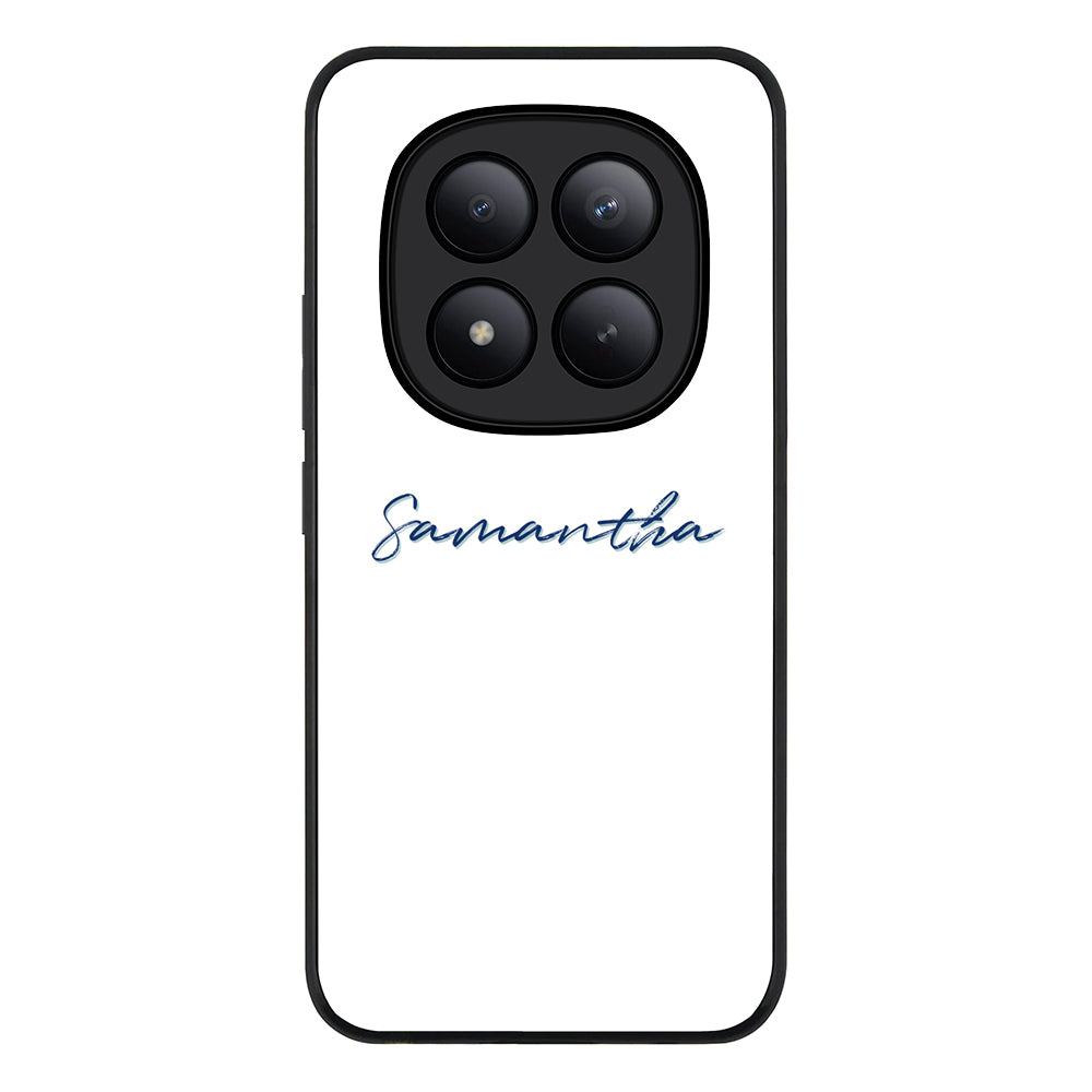 Redmi Note 15 Pro Plus / Rugged Black Custom Text, My Name Phone Case - Redmi - Stylizedd.com