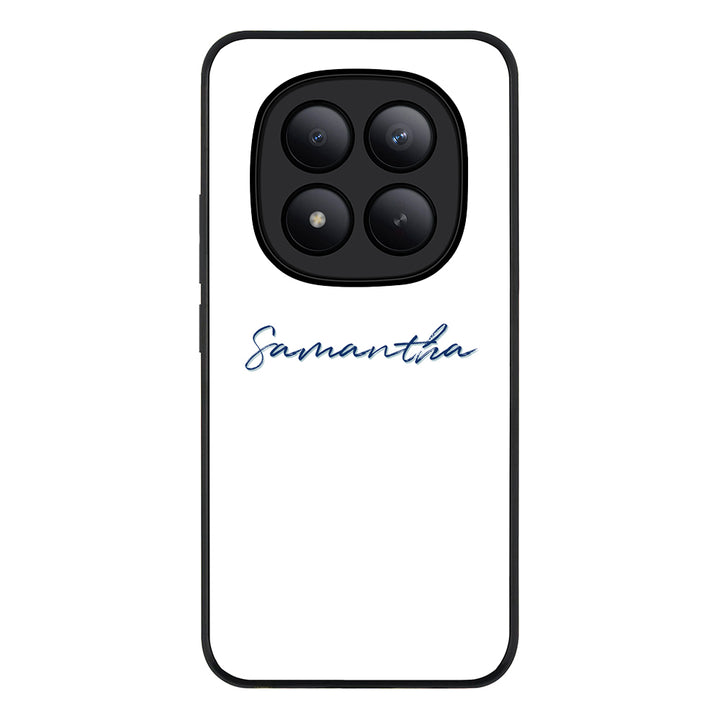 Redmi Note 15 Pro Plus / Rugged Black Custom Text, My Name Phone Case - Redmi - Stylizedd.com